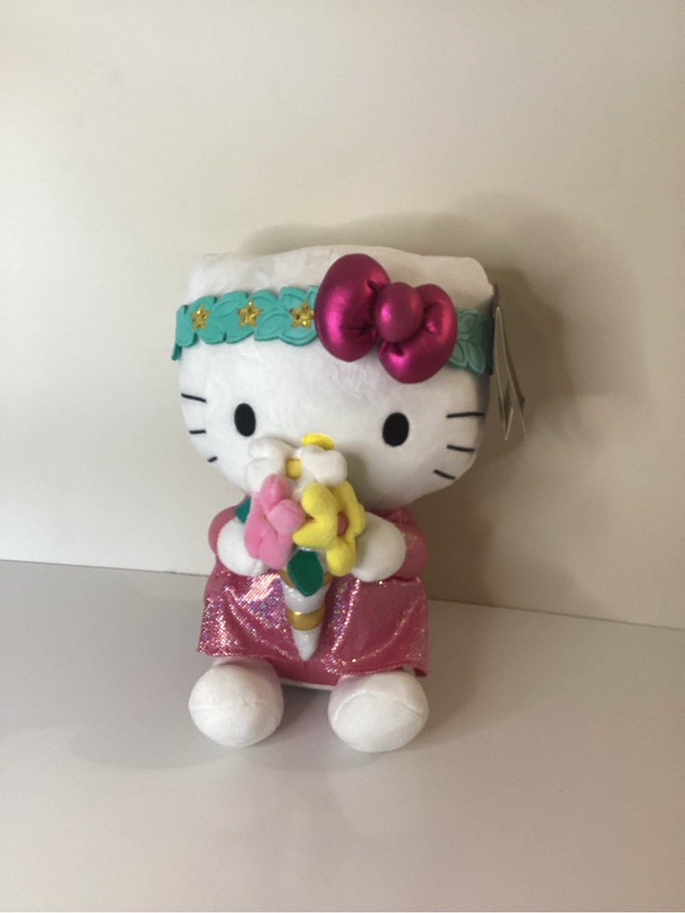 NWT Hello Kitty Kid robot Sanrio Zodiac Virgo 13” Big Plush W/ Gift Tag Flowerb3